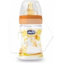 Chicco™ Biberon en plastique à gueule large pour l'écoulement des aliments pour bébé 330ml