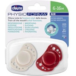 PhysioForma Air Chupete Rojo 6-16M 2uds