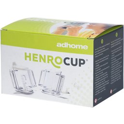 Adcys Handycup® gobelet oblique avec 2 becs verseur transparent