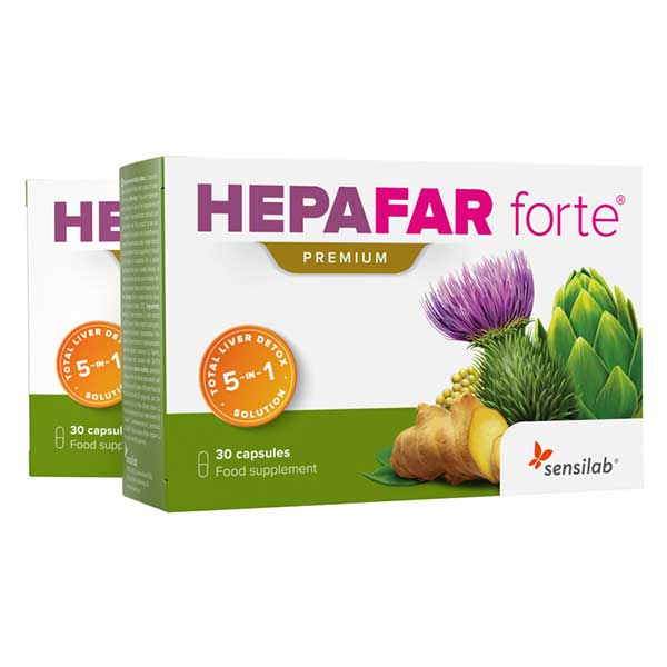 Hepafar Forte Premium Lot de 2 x 30 capsules