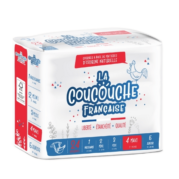 Couches Premium Taille 4 (7-18kg) - 24 unités