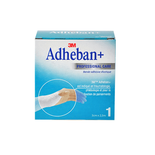 Adheban+ Bande Adhésive Elastique 3cm x 2,5m