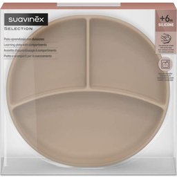 Selection Assiette à Compartiments Silicone Beige 1 ut