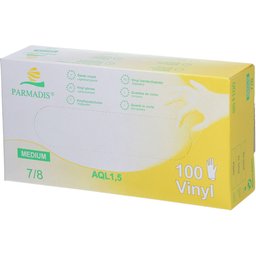 Parmadis® Gants en vinyle Poudrés Taille M 7/8