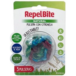 Natural Pulsera con Citronela Ajustable 3uds
