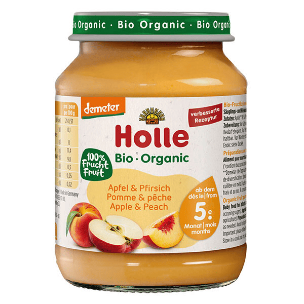 Pomme Pêche Demeter Bio 190g