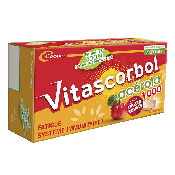 Complément Alimentaire Vitamine C Acérola 30 comprimés