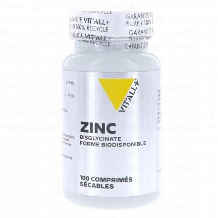 VIT'ALL+ Zinc bisglycinate 45mg x100 comprimés