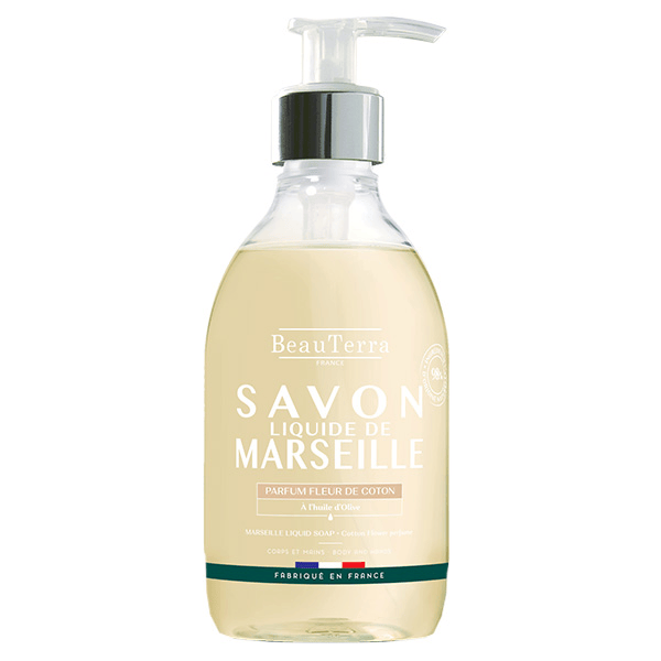 Savon Liquide de Marseille Fleur de Coton 300ml