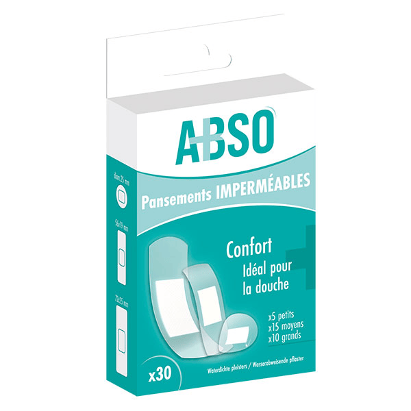 ABSO Pansements imperméables - Boîte de 30