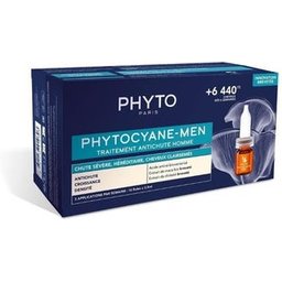 Phytocyane Traitement Anti-Chute de Cheveux Hommes 12 Ampoules