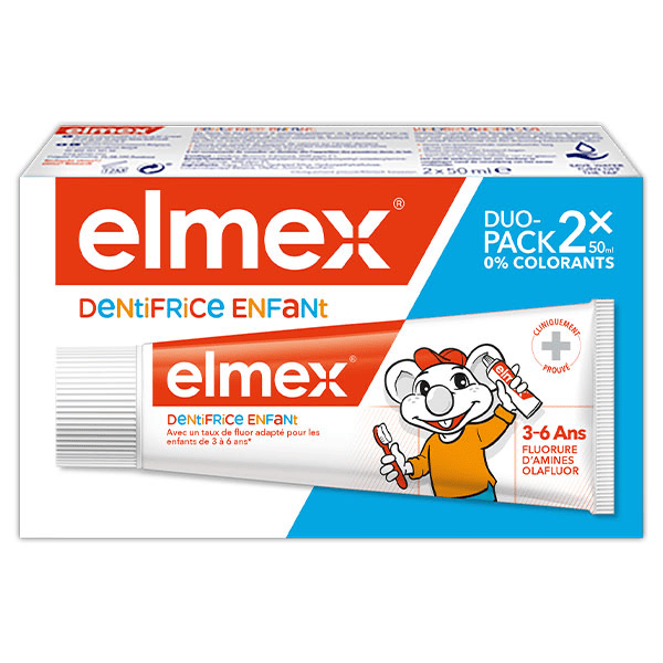 Kids Dentifrice 3-6 ans Lot de 2 x 50ml