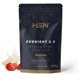 Evonight 2.0 Proteínas de Liberación Secuencial Chocolate Blanco y Fresa 500g