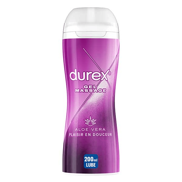Gel Massage Lubrifiant Douceur à Base d'Eau 2 en 1 - Aloe Vera - 200ml