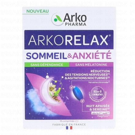 Arkorelax - Sommeil & Anxiété x15 comprimés