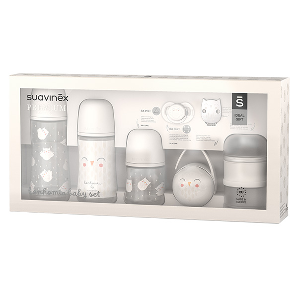 Bonhomia Baby Set Kit de Naissance Gris