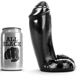 Gode réaliste tout noir 18cm 1pc