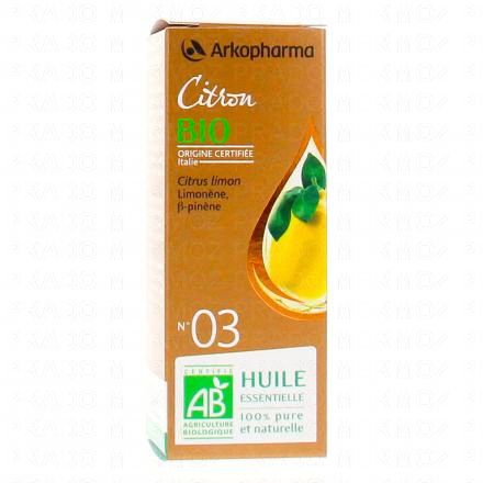 Arkoessentiel - Huile essentielle de Citron N°03 Bio flacon 10ml