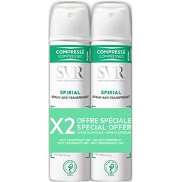 Spirial Déodorant Spray Anti transpirant 2x75ml