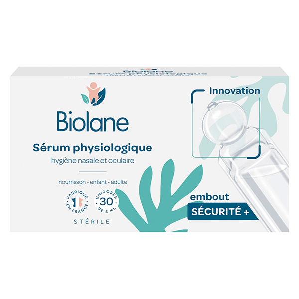 Soin Sérum Physiologique Embout rond sécurité 30 unidoses de 5ml