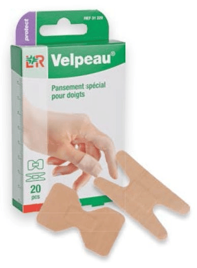 L&R Velpeau Pansement Elastic Spécial Doigt 20 unités