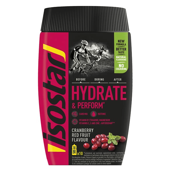 Hydrate & Perform Poudre Boisson Isotonique Cranberry Fruits Rouges 400g