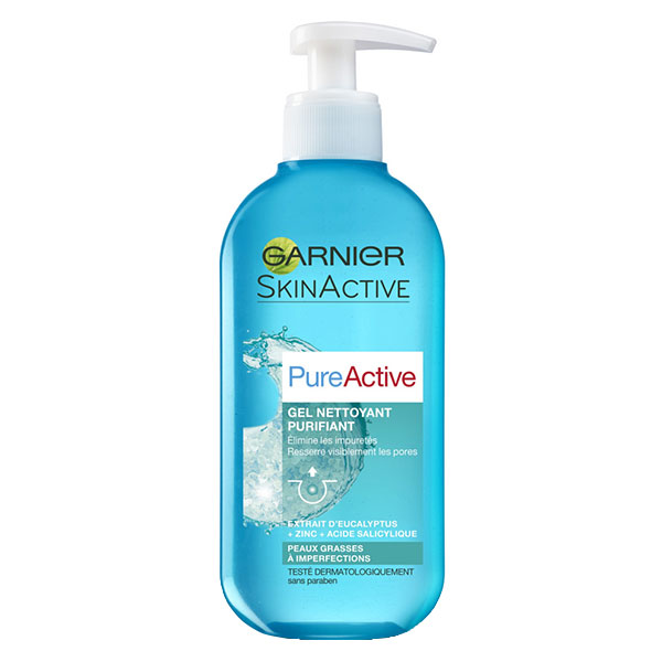 SkinActive PureActive Gel Nettoyant Purifiant 200ml