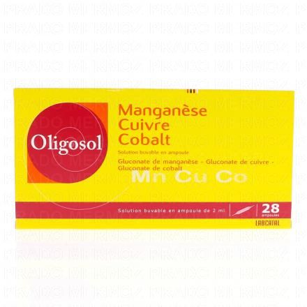 Manganèse Cuivre Cobalt x28 ampoules de 2ml