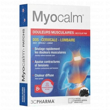 3C PHARMA Myocalm - Douleurs Musculaires 4 Patchs