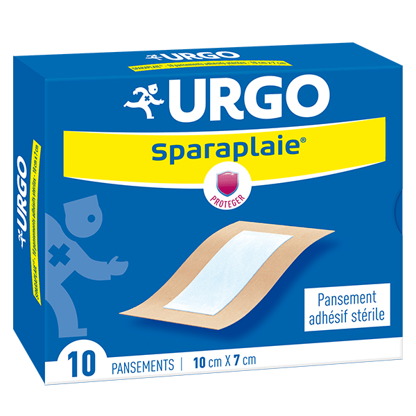 Soins Infirmiers Sparaplaie Pansement Adhésif Stérile 10 x 7cm 10 unités