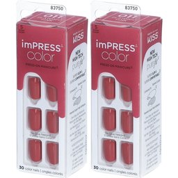Kiss Impress Color Kit Faux-Ongles Gel – Rose Court