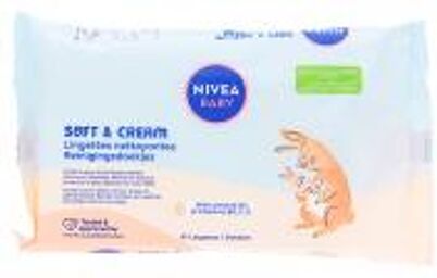 Baby Soft & Cream Lingettes Nettoyantes 57 Pièces - Paquet 57 Lingettes