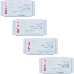 Pack Baby Lingettes Nettoyantes Eau 4x60uts