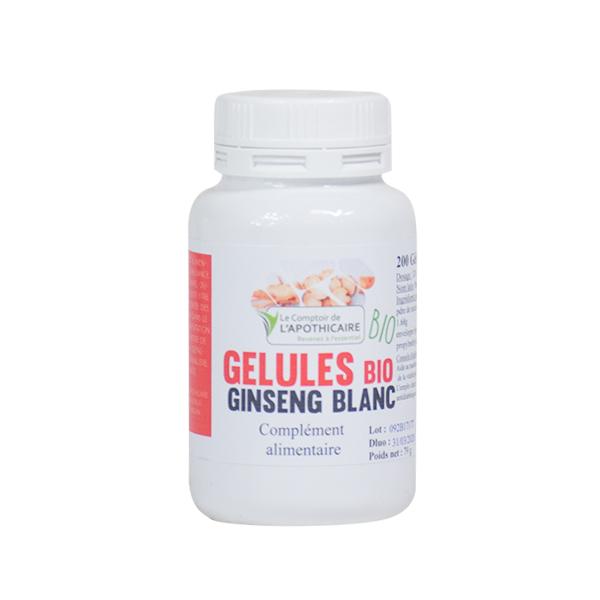 Gélules Ginseng Blanc Bio 200 gélules