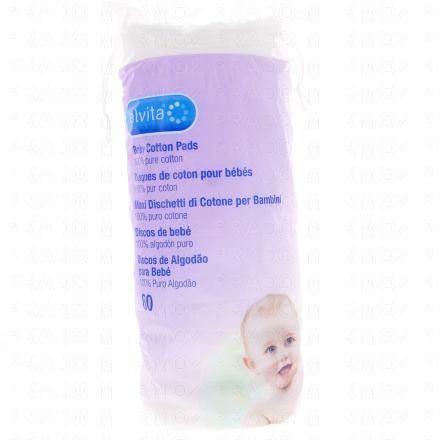 Coton disque bébé sachet x80