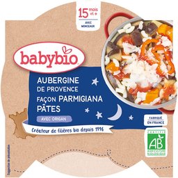 Aubergines DE Provence Façon Parmigiana Pâtes Origan dès 15 mois
