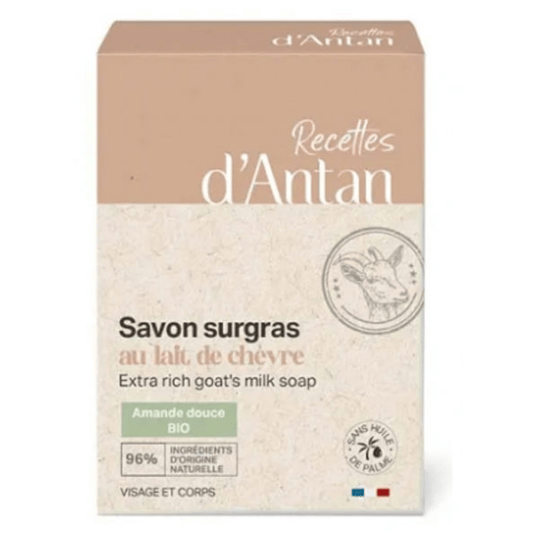 Recettes d'Antan savon Surgras Lait de chèvre Amande douce - pain 100g