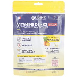 Nujimé Vitamine D3 + K2 Vegan