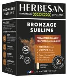 Bronzage Sublime 60 Unités - Boîte 60 gélules de 366 mg