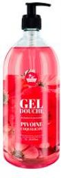 Gel Douche Pivoine Coquelicot de 1 Litre - Flacon-Pompe 1000 ml