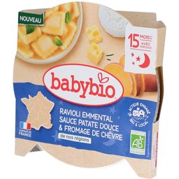 Babybio Ravioli Emmental Sauce Patate Douce & Fromage de Chèvre