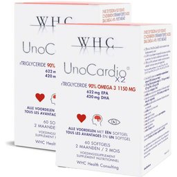 WHC Unocardio Hooggedoseerde omega3 Duo