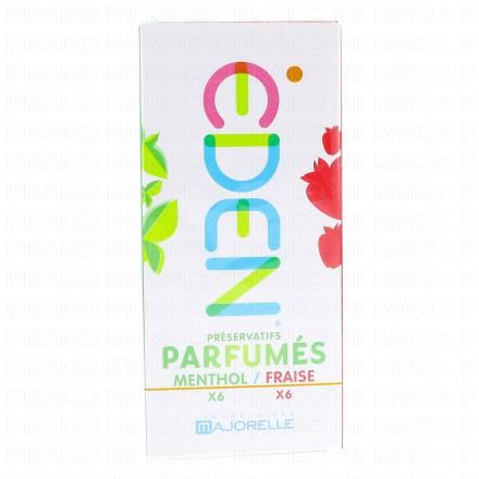 Préservatifs - Parfumés Menthol x6 et Fraise x6