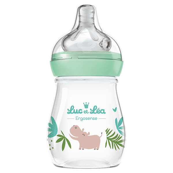 Biberon Plastique Vert Hippopotame 150ml