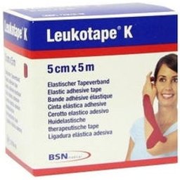 K Cinta Elástica Adhesiva Rojo 5cmx5m 1ud