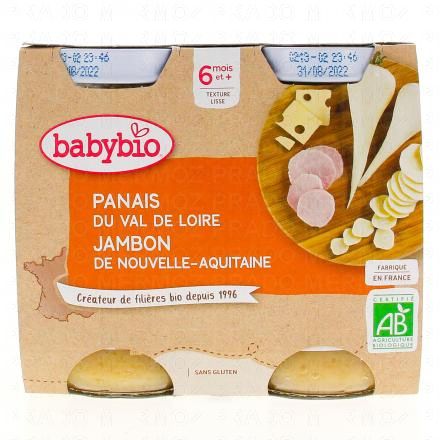 Repas du Midi - Petits pots Panais, Jambon dès 6 mois 2x200g