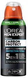 Men Expert Carbon Protect Déodorant Anti-Transpirant 48 Heures Spray 5 en 1 100 ML - Flacon-Aérosol 100 ml