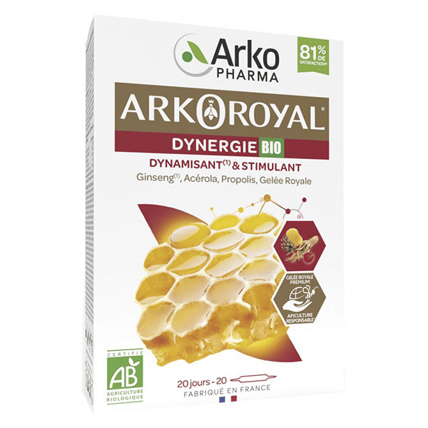 Arkoroyal Dynergie Bio 20 ampoules de 10 ml