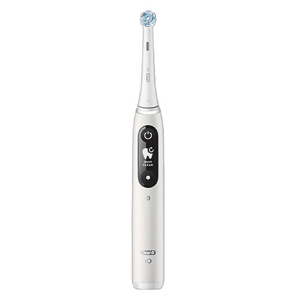 iO 6N Brosse À Dents Électrique Blanche connectée Bluetooth 2 Brossettes 1 Étui De Voyage
