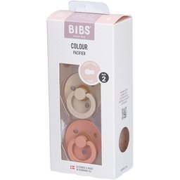 Bibs® Couleur Tétines Vanille - Pêche 6-18 mois Taille 2